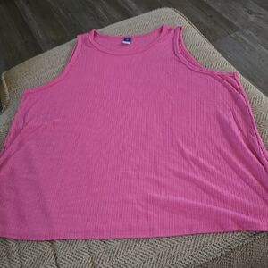 Old Navy Pink Sleeveless Relaxed Tank Top